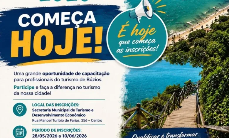 Inscrições para o VivaTur 2026 começam nesta quinta-feira em Búzios