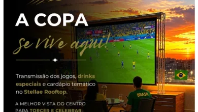 Transmissão da Copa no Stellae Rooftop, no Arosa Rio Hotel