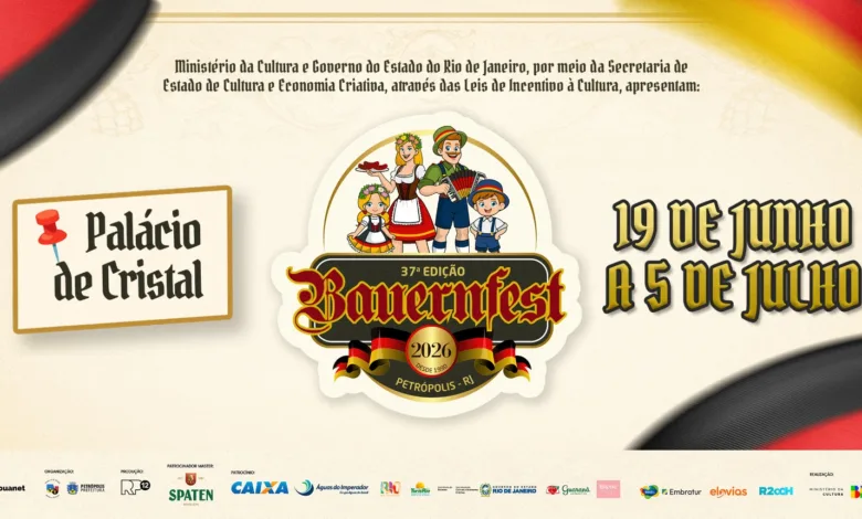 Banner oficial da Bauernfest 2026 em Petrópolis