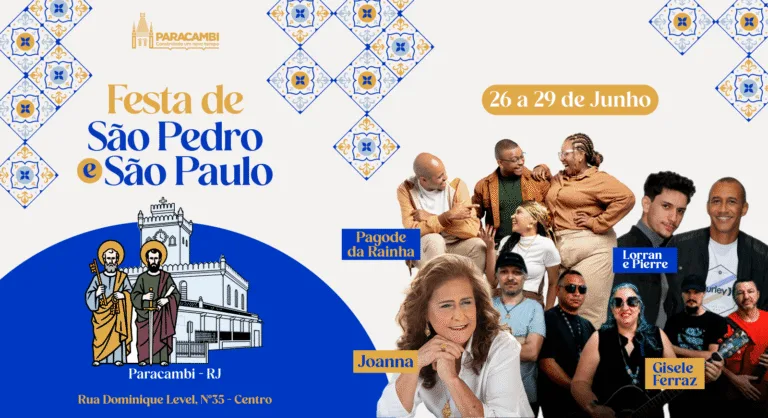 Festa de São Pedro e São Paulo movimenta Paracambi com shows gratuitos até 29 de junho
