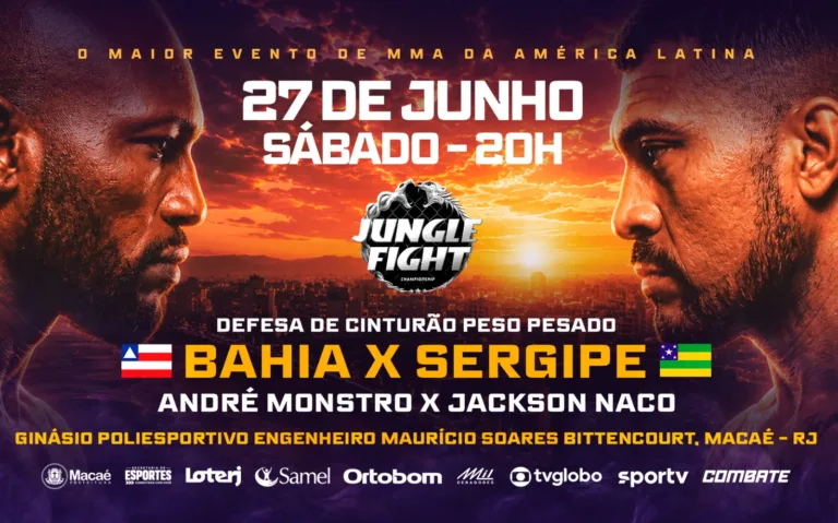 Jungle Fight em Macaé terá disputa de cinturão e amplia calendário esportivo da cidade