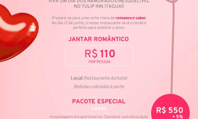 Tulip Inn Itaguaí - Dia dos Namorados 2026