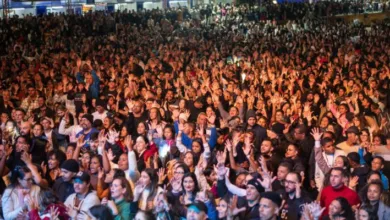 Cartaz de divulgacao da Expo Gospel Cabo Frio 2026, com as atracoes musicais confirmadas para os dois dias de evento na Praca do Guta, na Praia do Forte