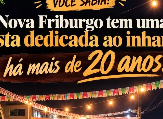 Card de divulgacao da Festa do Inhame 2026 no Campo de Rio Bonito de Cima, em Nova Friburgo, nos dias 31 de julho e 1o de agosto