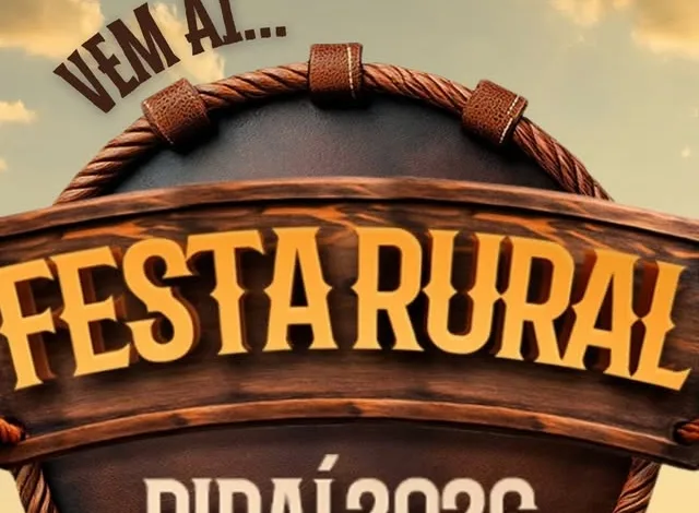Card de divulgacao da Festa Rural Pirai 2026, de 13 a 16 de agosto no Centro de Eventos de Pirai, no Vale do Cafe fluminense