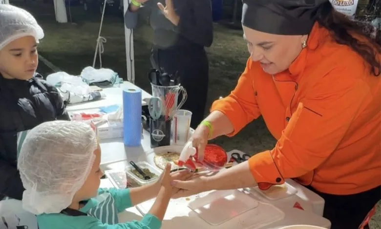 Oficina infantil no Festival Gastronomico de Rio das Ostras