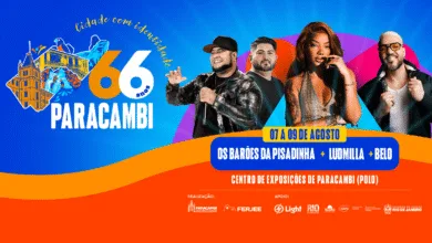 Arte oficial da programação Paracambi 66 anos