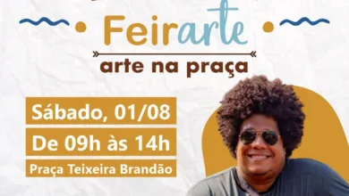 Card oficial da FeirArte em Quatis com show de rock