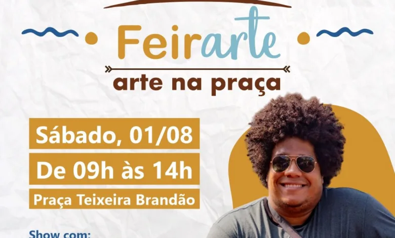 Card oficial da FeirArte em Quatis com show de rock
