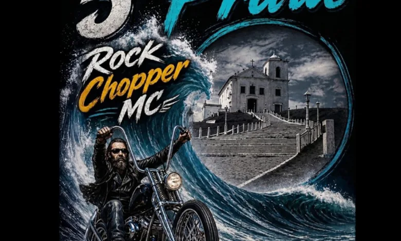 Cartaz do 5º Praia Rock Chopper MC em Saquarema